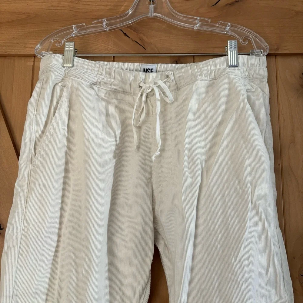 NSF Drawstring Corduroy Cropped Pants Size Small